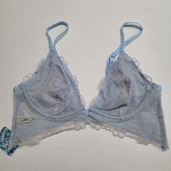 Intimately Free People Lucia underwire light blue bra 32C - Picture 3 of 8